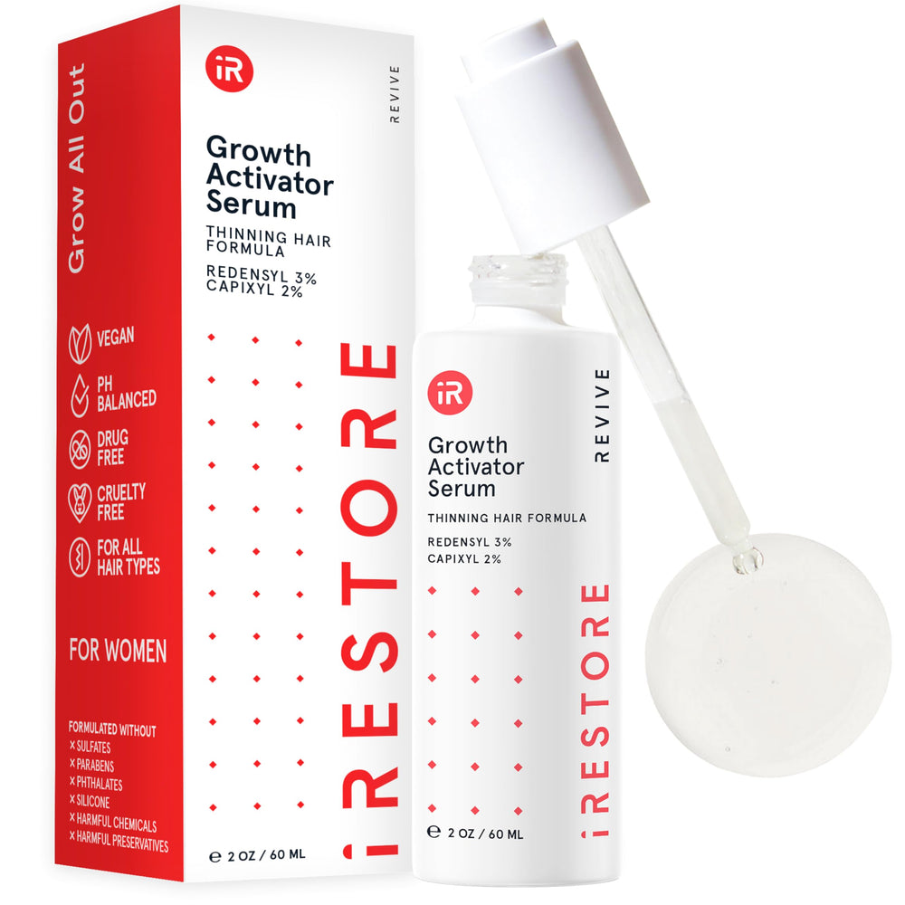 iRestore suero capilar, botella lista para crecimiento visible del cabello