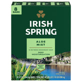 Irish Spring Aloe barra frente: sensación fresca para empezar el día.