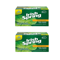 Irish Spring barra de jabón original con aroma fresco, ideal para uso diario.