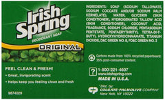 Paquete de 3 barras Irish Spring para higiene diaria sin esfuerzo.