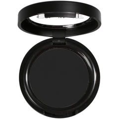 IS'MINE sombra mate negro compacto para un acabado intenso y duradero.