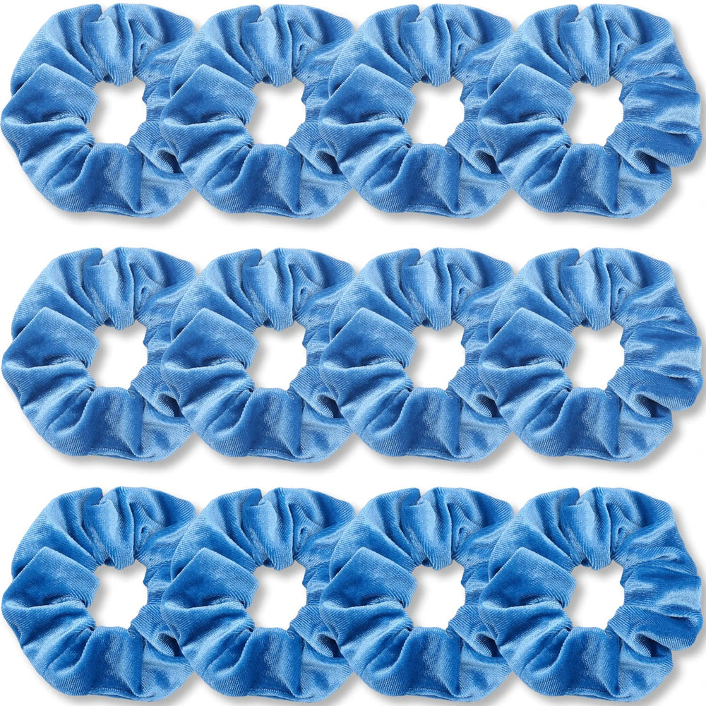 IVARYSS scrunchies velvet azul doce unidades, ideales para uso diario.