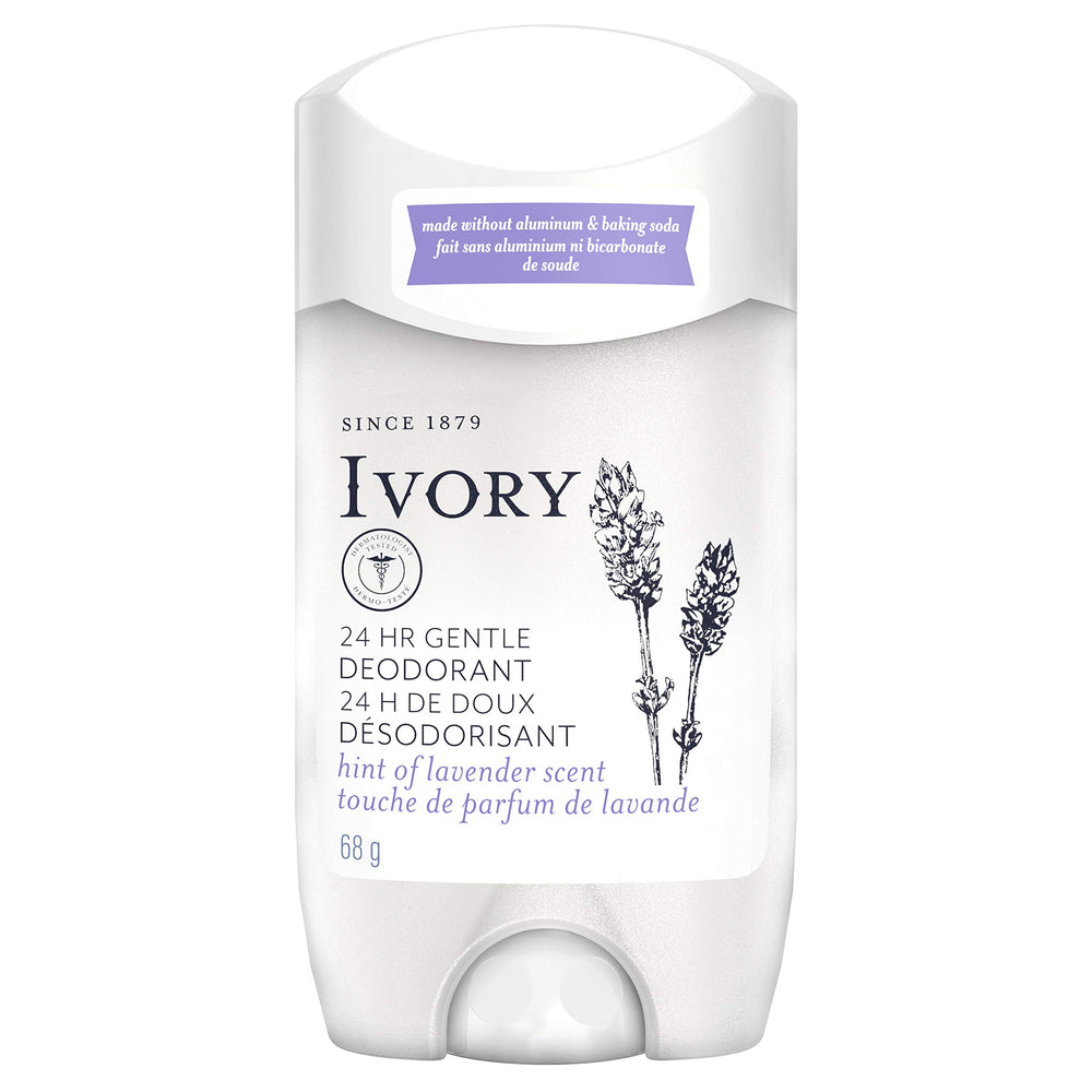 Ivory desodorante sin aluminio con fragancia de lavanda para uso diario