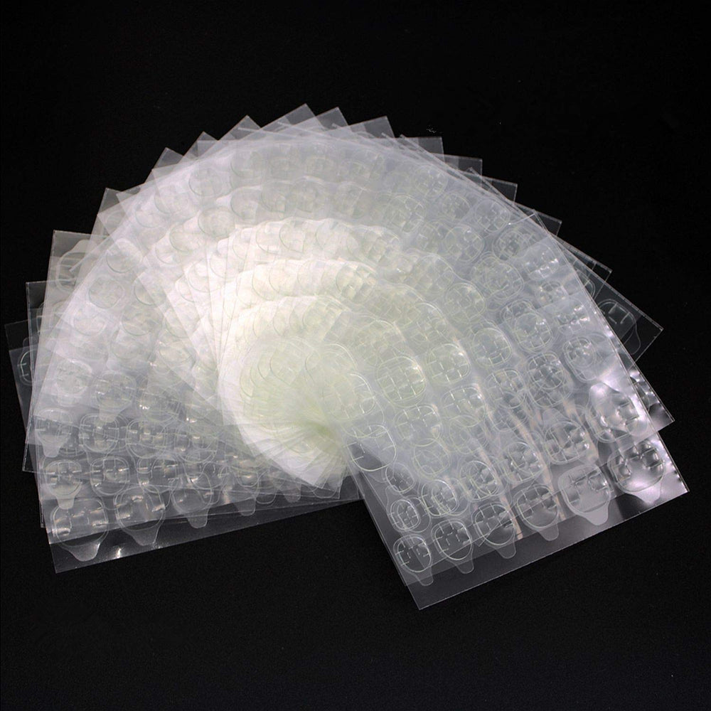 Ivtor pegatinas adhesivas para uñas, doble cara, adherencia rápida.