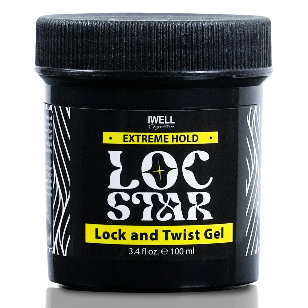 Gel IWELL Signature Loc Star para trenzas con sujeción extrema y acabado limpio.