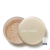 Jane Iredale Amazing Base, polvo suelto, acabado luminoso que difumina enrojecimiento.
