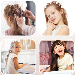 JANFUN Clips Flor Mini: accesorio versatil para fiestas y escuela.