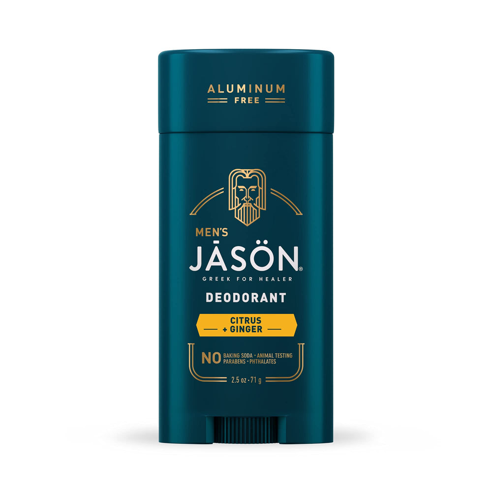 Jason desodorante para hombre en barra 2.5 oz, protección duradera sin manchar la ropa.