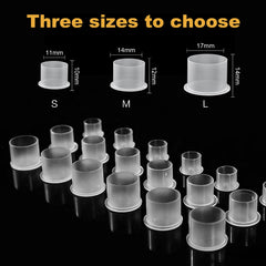 Copas de tinta desechables Jconly 17 mm, opción higiénica para estudios ocupados.