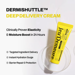 Textura cremosa de DermiShuttle lista para aplicar cada dia.