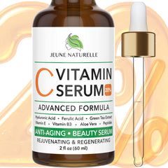 Jeune Naturelle serum vitamina C 20% en frasco para piel radiante.