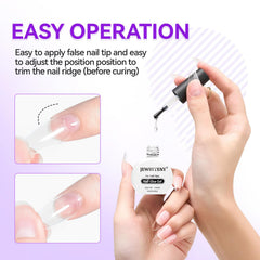 JEWHITENY pegamento uñas multiusos ideal para tips, parches y decoración.