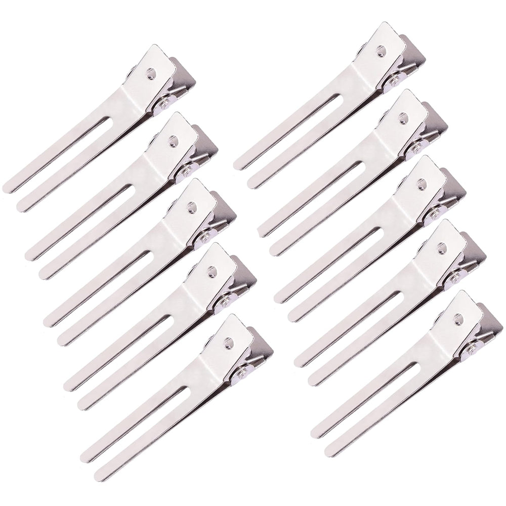 Pinzas JFFX de doble diente para rizos, agarre firme y deslizamiento suave.