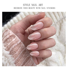 JMEOWIO set pegatinas gel para uñas listo para usar