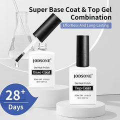 JODSONE top coat 18ml: brillo duradero y acabado sellado.