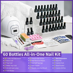 JODSONE 55-colores esmalte gel para diseños variados.