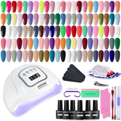 JODSONE kit-esmalte-gel-uv-60-botellas para variedad de estilos en casa.