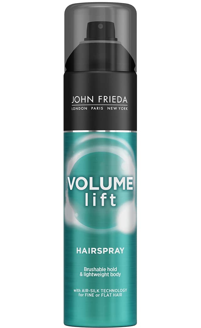 John Frieda Laca Volumen, botella: fijación suave para cuerpo y movimiento duradero.