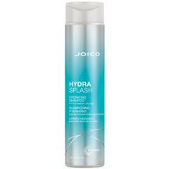 Botella de Joico HydraSplash mostrando hidratación para cabello fino y suave