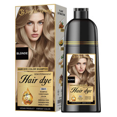 Joyful Young champú-tinte 3 en 1 para cabello rubio medio, cubre canas.