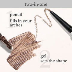Julep Brow 101 diseño dual lápiz y brocha para retoques rápidos
