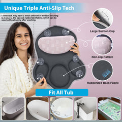 JUSDOO ofrece soporte de cuello suave para remojos prolongados.