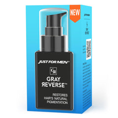 Just for Men Serum Reversa Canas - botella, uso diario para tono natural.