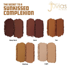 Juvia's Place Dúo Bronceado Light, tono claro para bronceado natural y suave.