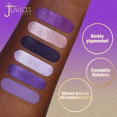 Sombras Juvia's Place: mate, brillantes y metálicas para acabados vibrantes.