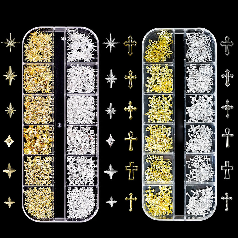 KACHIMOO estrella dorada para uñas, añade brillo glamuroso.
