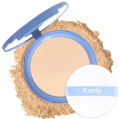 Kaely polvo compacto mate con espejo para retoques rápidos durante el día