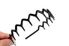 KALIYOTO accesorio de pelo negro con diente tiburón, perfecto para peinado rápido.