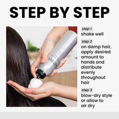 Protección térmica de Kenra Volume Mousse Extra para hasta 428°F