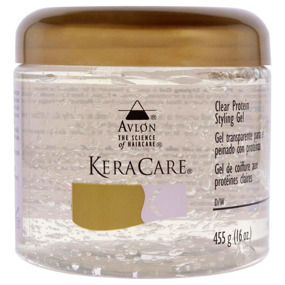 Gel de peinado con proteínas KeraCare, acabado transparente para definición suave
