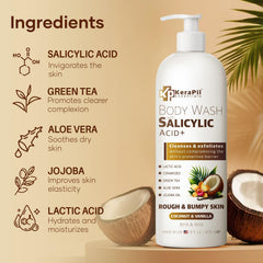 KERAPIL exfoliante corporal aplicación mano: fácil de aplicar en la rutina diaria.