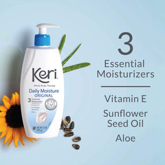 Keri Terapia Corporal Original vitamina E, aloe y aceite de girasol para suavizar piel