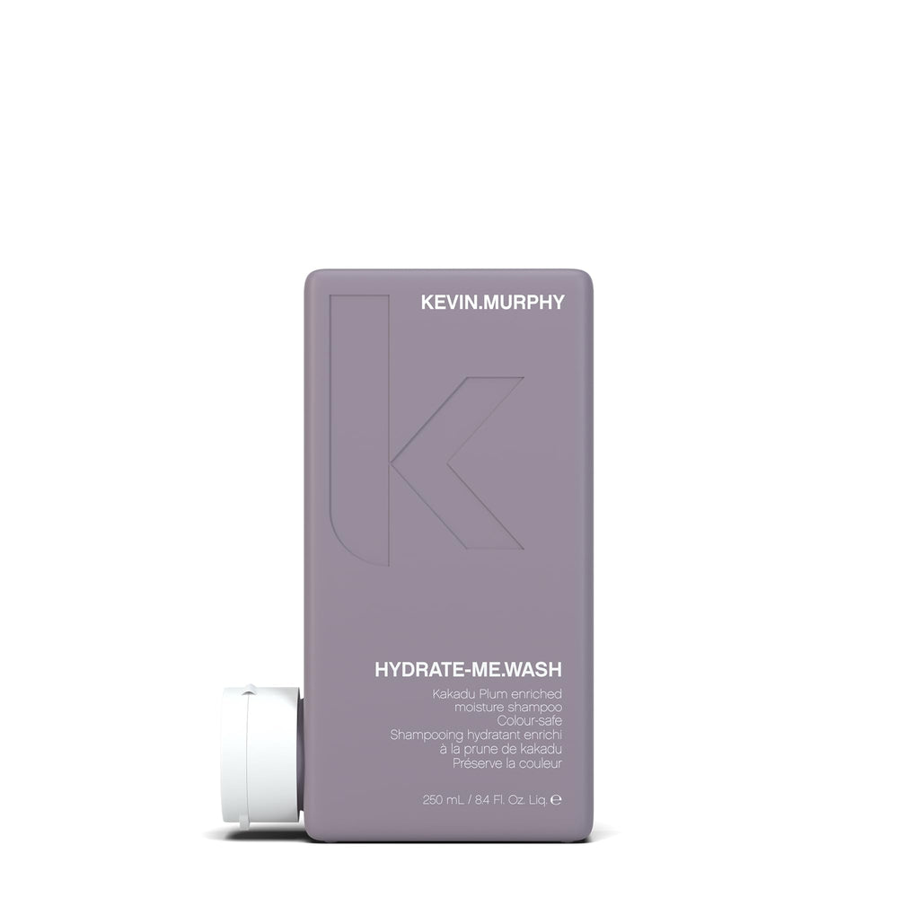 kevin.murphy hydrate-me-wash, botella visible, cuidado suave para cabello seco.