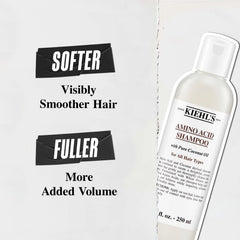 Cabello suave y brillante con mayor volumen tras el lavado.