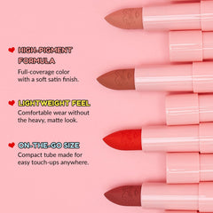 Kimchi Chic Marshmallow Butter Lippie logra un pigmento alto para un look audaz.