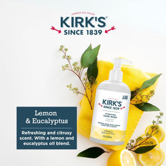 Kirk's Lavado de Manos vegano sin GMO, opción ética para limpieza diaria.