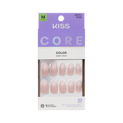 KISS CORE Uñas postizas Dulcet Rosa para uso diario.