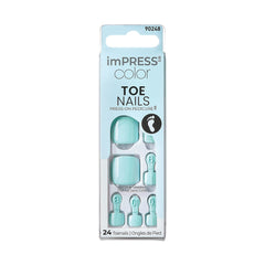KISS imPRESS Color: uñas de pie en colores vivos para look inmediato.