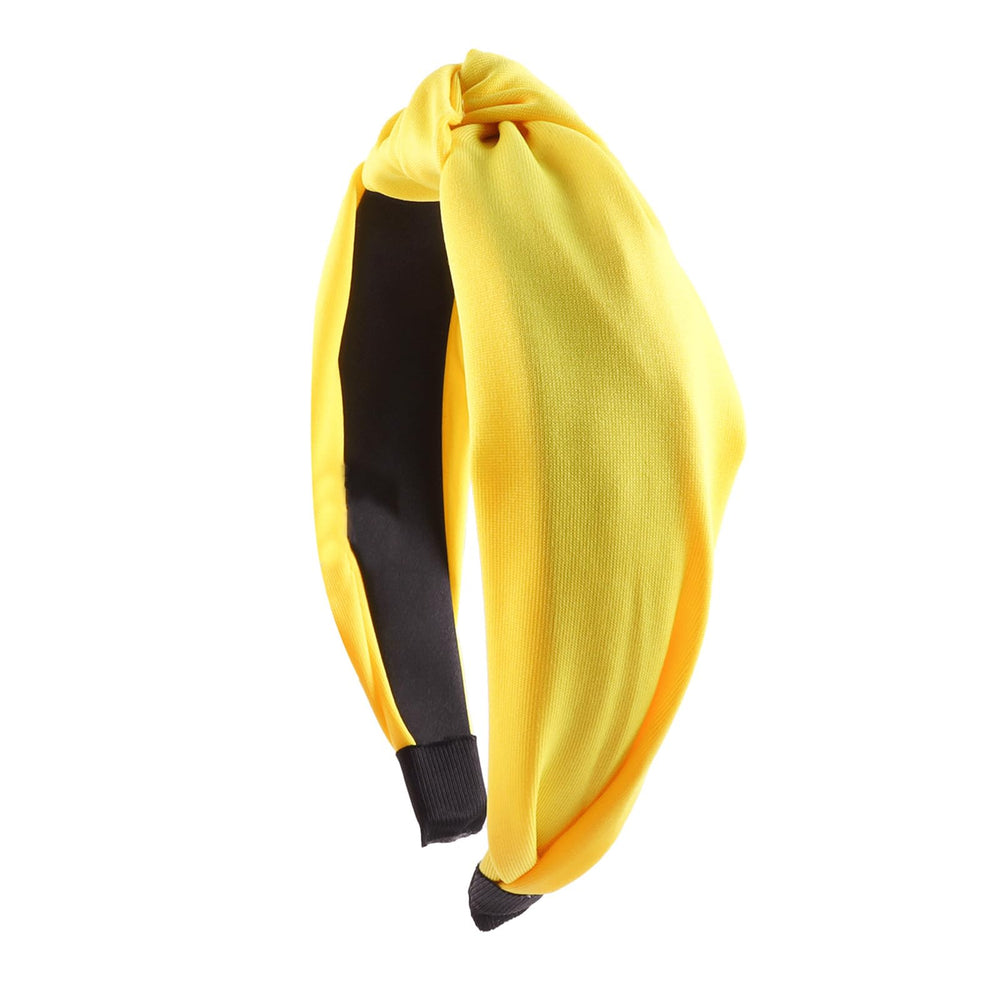 Kistreao diadema amarilla con nudo, añade elegancia y comodidad a tus peinados