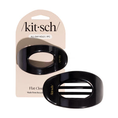 Kitsch clip plano medio para mujer ofrece estilo pulido y agarre estable durante el día.