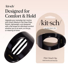 Kitsch clip plano para pelo liso mantiene el peinado sencillo y sin resbalones.