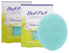 KLIM Buf-Puf esponja corporal doble paquete para exfoliar suavemente.