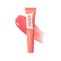 KNEMO LipLock Jelly Serum en botella, hidratación duradera para labios secos.