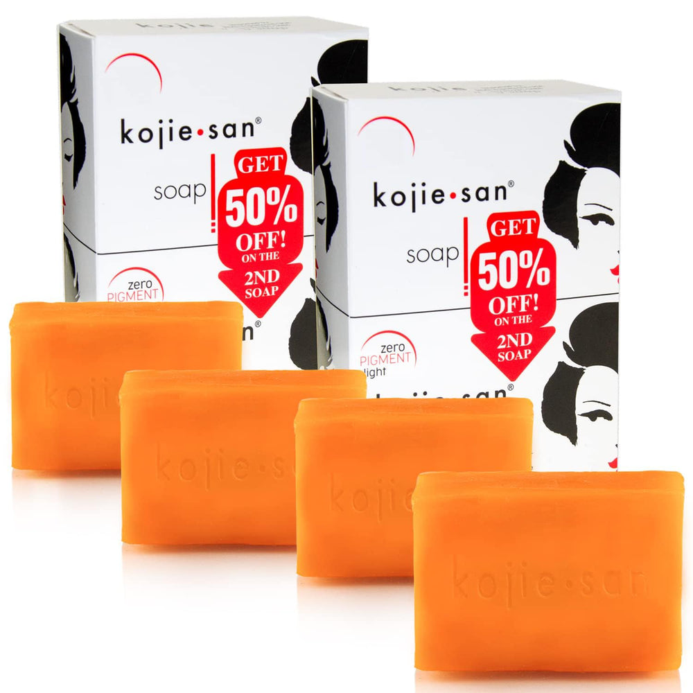 Jabón Kojie San con ácido kojico original para iluminar manchas.