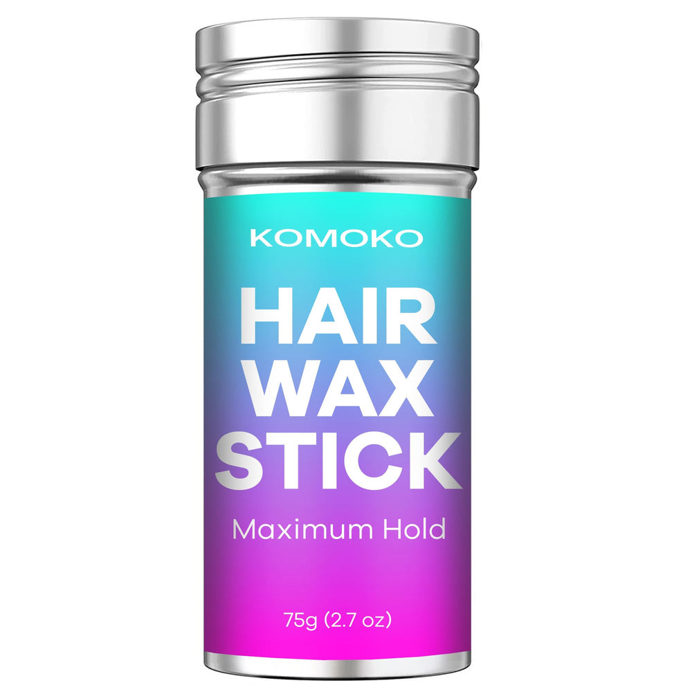 Komoko barrita cera cabello encrespamiento, controla mechones sueltos con acabado suave y duradero
