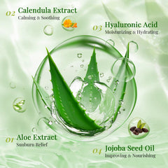 KONEUK Mascarillas Aloe Vera con formato portátil para viajes.